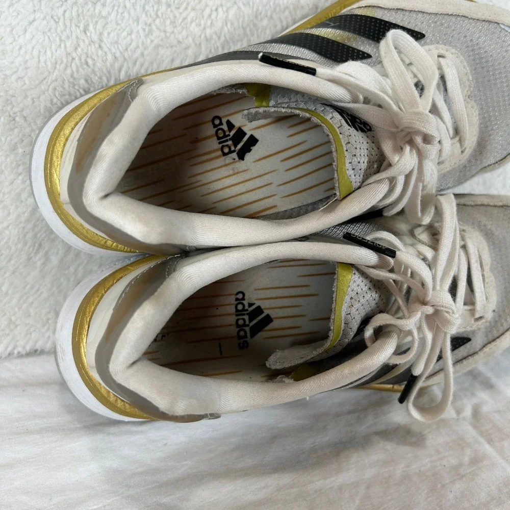Adidas‎ Adizero Boston 10 Running Shoes Womens White Gold GY0905 Size 5